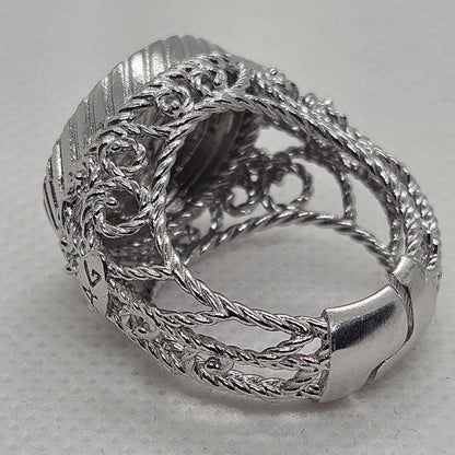 Anello Fascia con Moneta in Argento - AN.MO.3.95 Amanthia