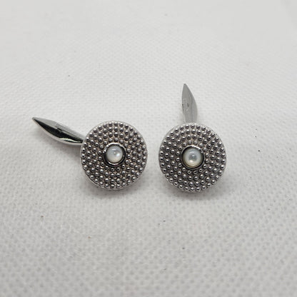 Gemelli in Argento e Madreperla - GE.MP.115 Amanthia Argento bianco