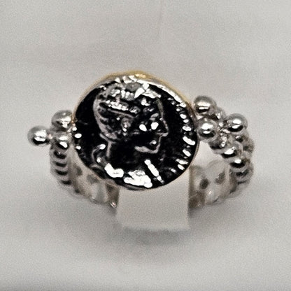 Anello Double Reverse San Francesco di Paola in Argento 925 - AN.DOUBLE.SF.7 Amanthia