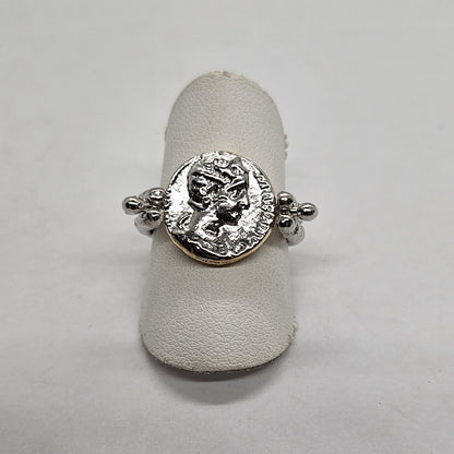 Anello Double Reverse San Francesco di Paola in Argento 925 - AN.DOUBLE.SF.7 Amanthia