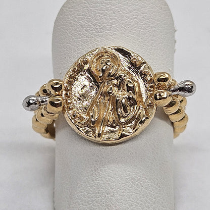 Anello Double Reverse San Francesco di Paola in Argento 925 - AN.DOUBLE.SF.7 Amanthia