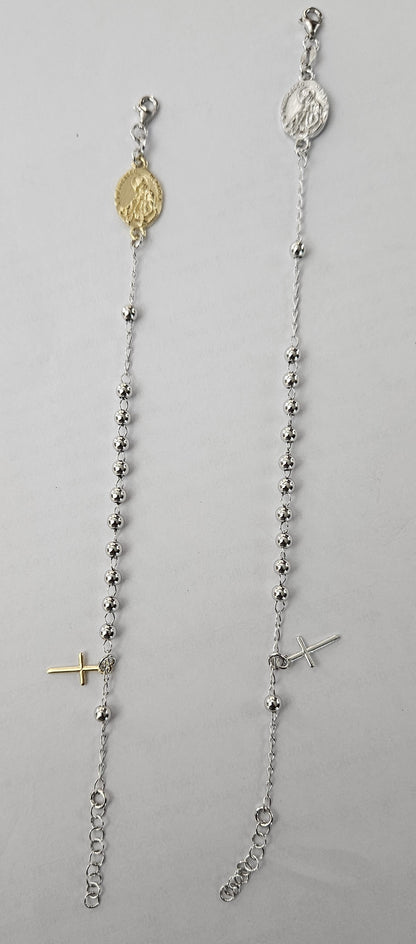 Bracciale Rosario San Francesco di Paola in Argento - BR.SF.ARG Amanthia