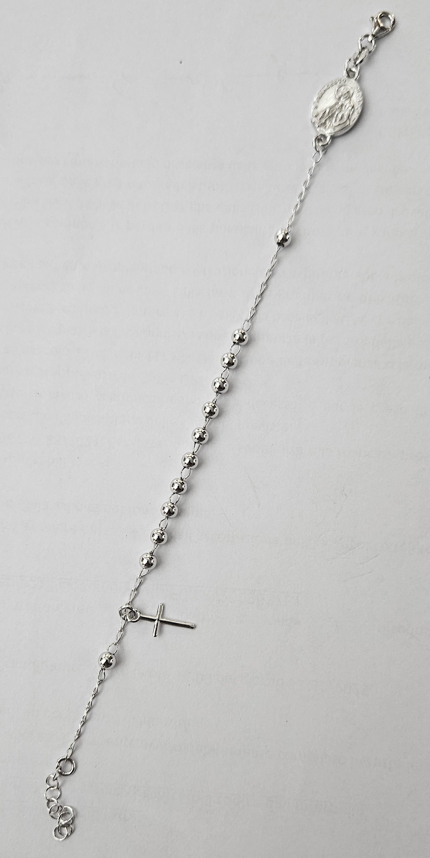 Bracciale Rosario San Francesco di Paola in Argento - BR.SF.ARG Amanthia