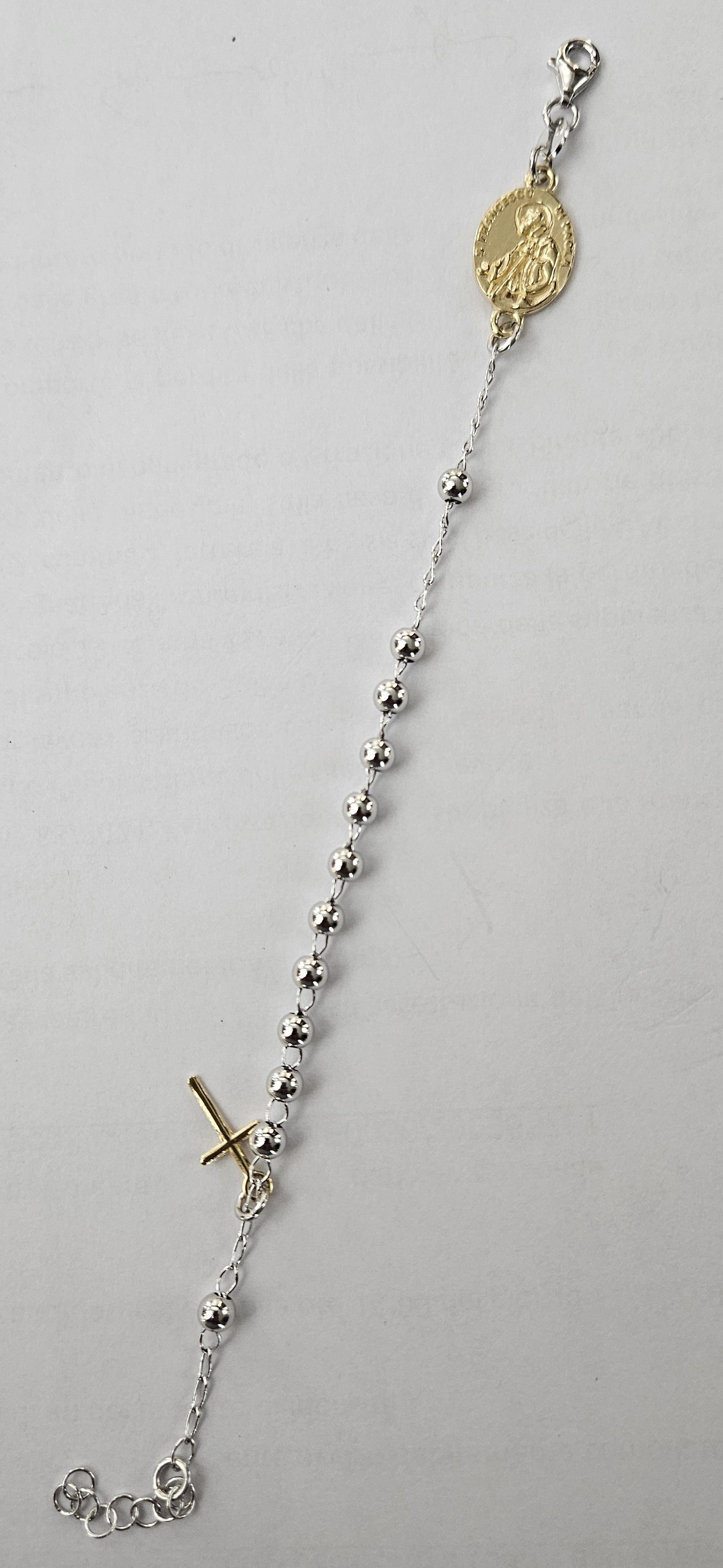 Bracciale Rosario San Francesco di Paola in Argento - BR.SF.ARG Amanthia