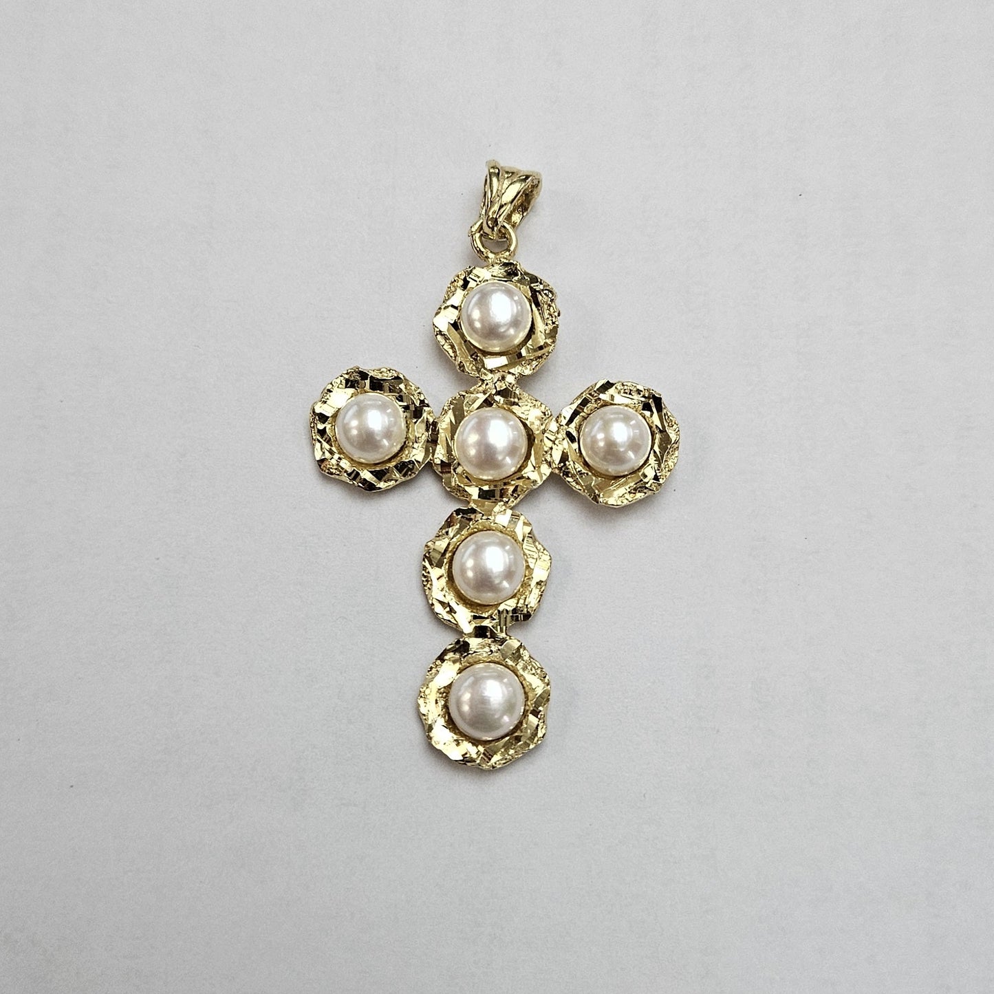 Ciondolo Croce Argento e Perle CIONDOLO Amanthia Argento dorato