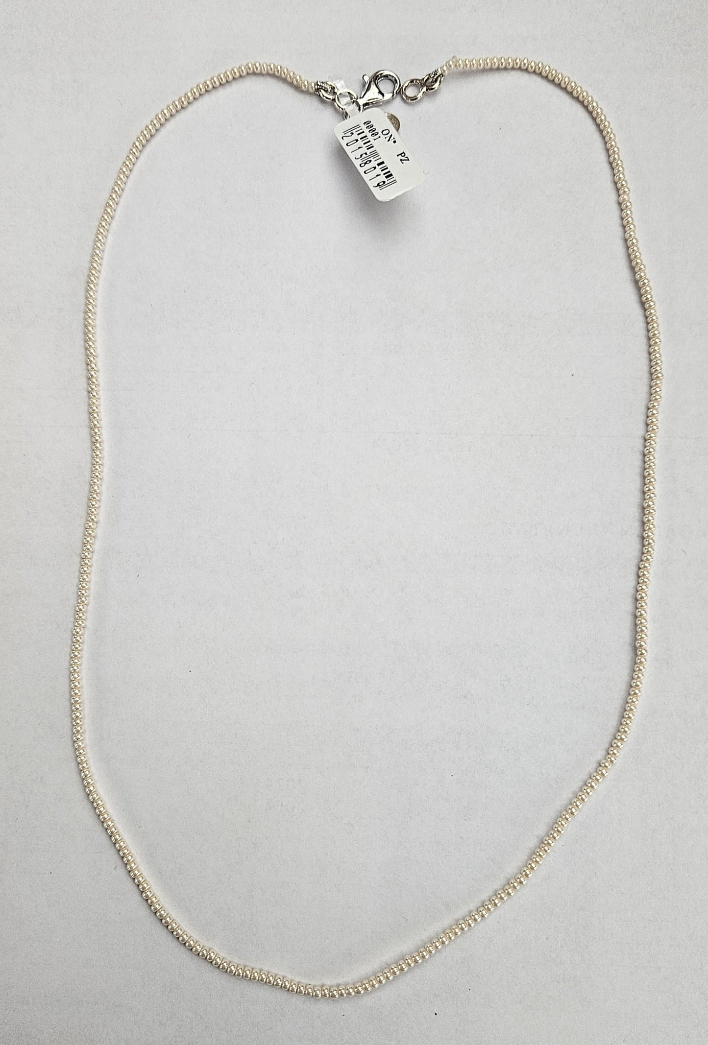 Collana perle bianche 2 mm con chiusura in Argento CO.PP.2MM Amanthia