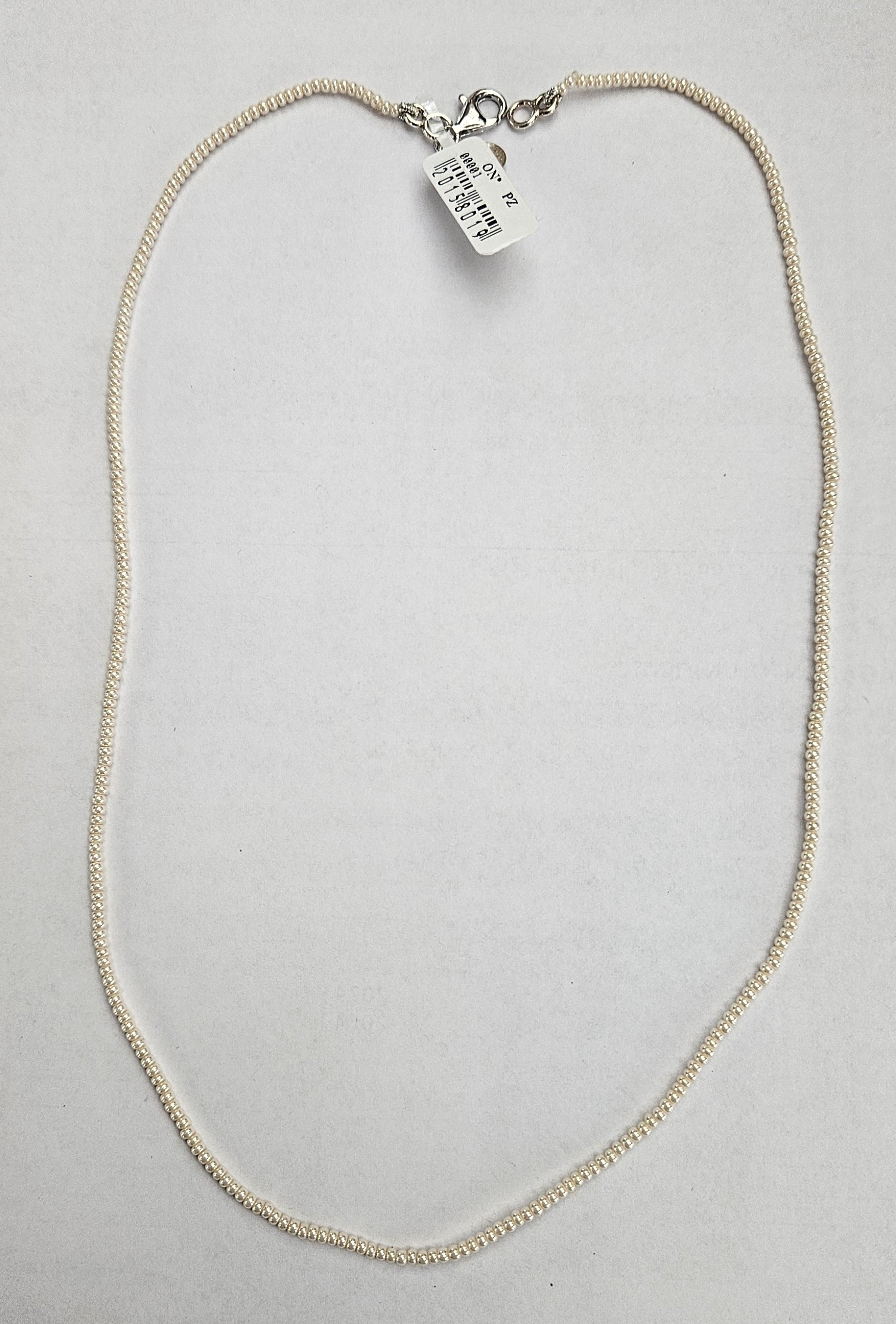 Collana perle bianche 2 mm con chiusura in Argento CO.PP.2MM Amanthia