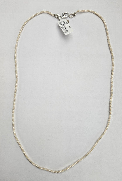 Collana perle bianche 2 mm con chiusura in Argento CO.PP.2MM Amanthia
