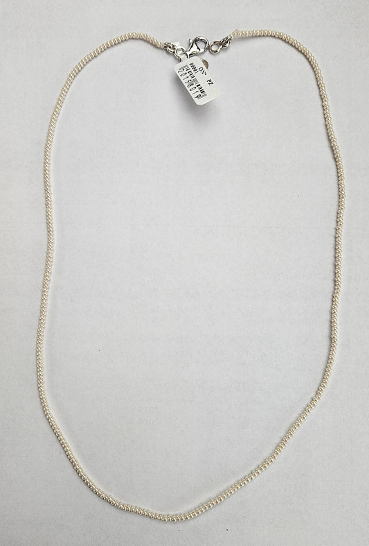 Collana perle bianche 2 mm con chiusura in Argento CO.PP.2MM Amanthia