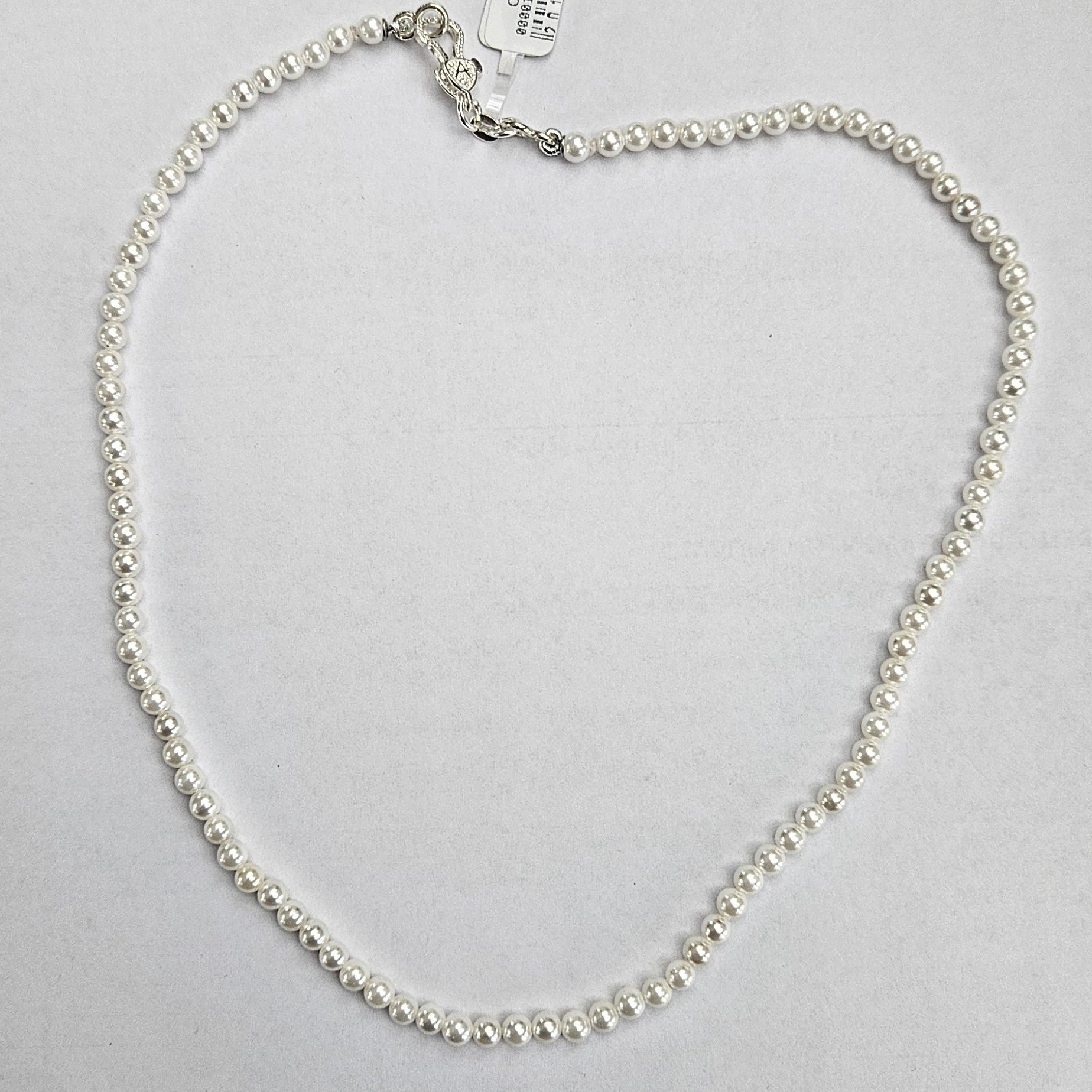 Collana perle bianche 4 mm con chiusura in Argento CO.PP.4MM Amanthia