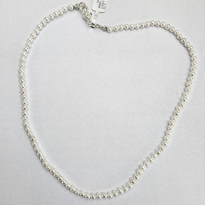 Collana perle bianche 4 mm con chiusura in Argento CO.PP.4MM Amanthia