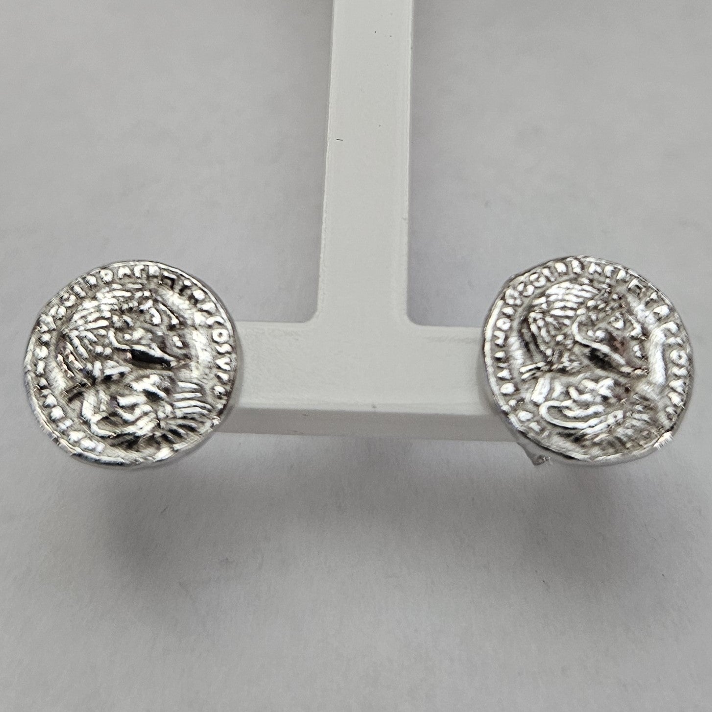 Orecchini Argento Moneta - OC.25  Amanthia Argento bianco  