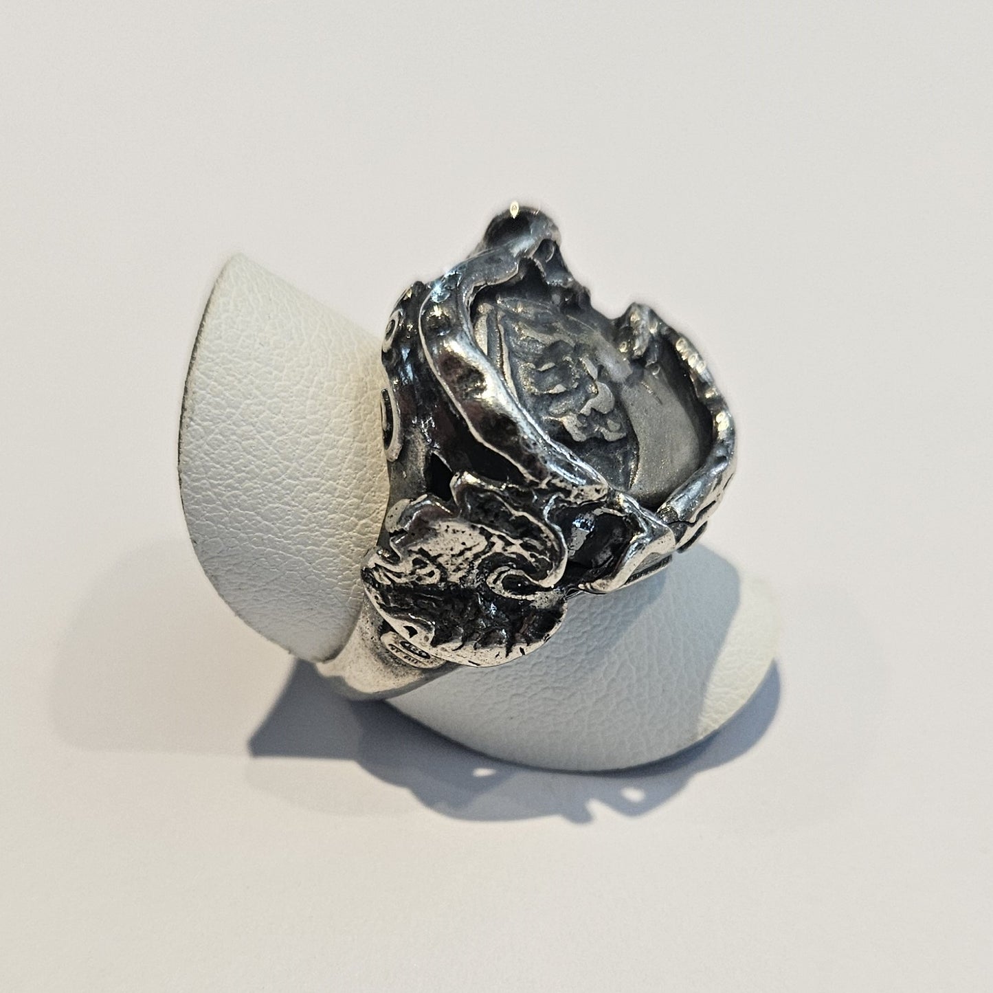 Anello Portafortuna in Argento con Moneta - AN.MON.14 Amanthia