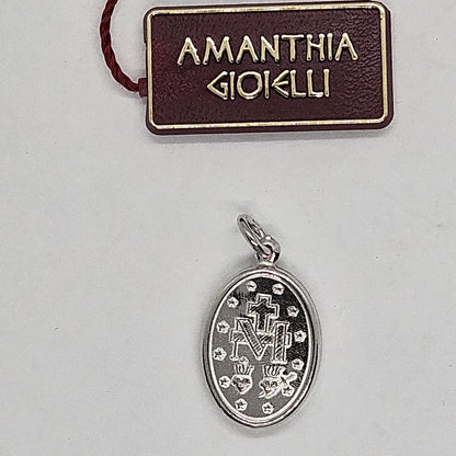 Medaglia Madonna Miracolosa in Argento Amanthia