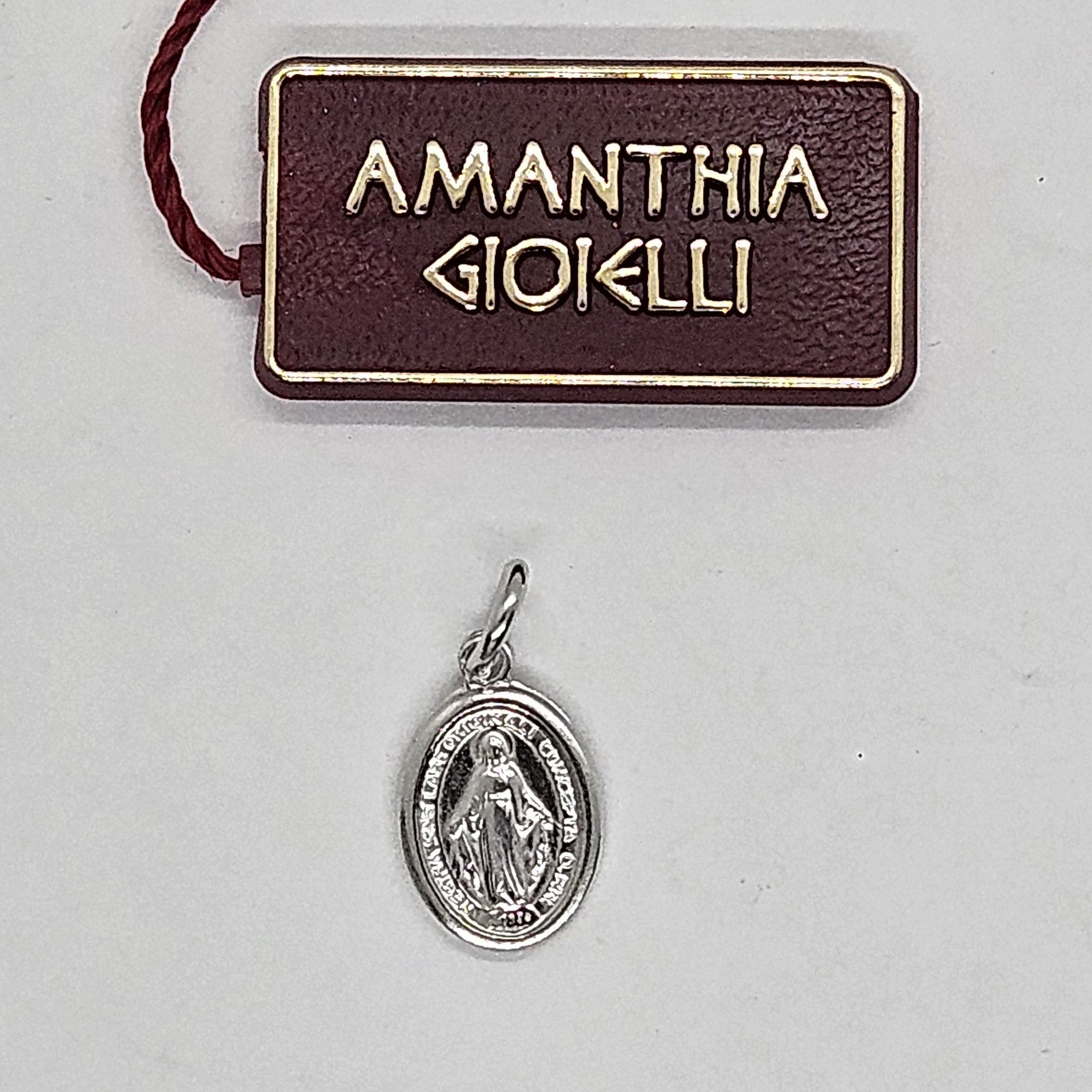 Medaglia Madonna Miracolosa in Argento Amanthia PICCOLA