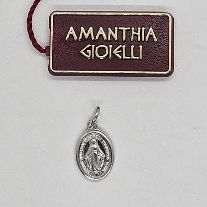 Medaglia Madonna Miracolosa in Argento Amanthia PICCOLA