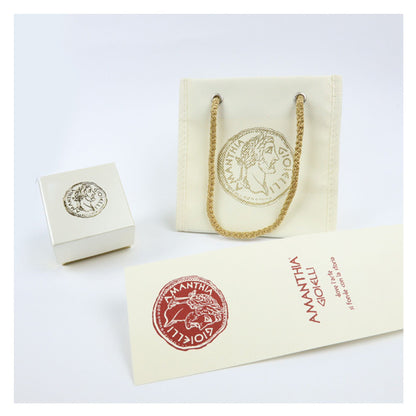 Anello Fascia con Moneta in Argento - AN.MON.13  Amanthia   