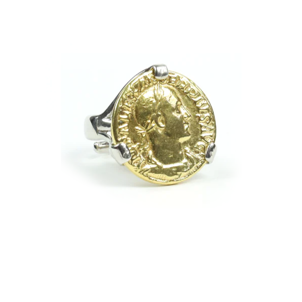 Anello Moneta - AN.075  Amanthia Argento Bicolore  