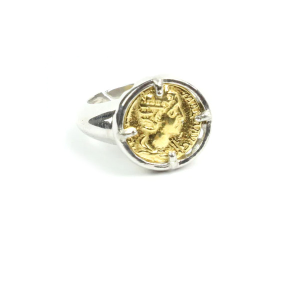 Anello Moneta - AN.088  Amanthia Argento Bicolore  