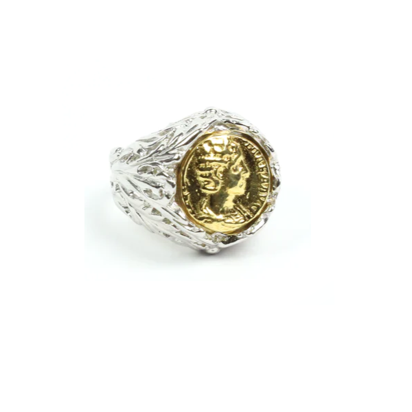 Anello Moneta - AN.091  Amanthia Argento Bicolore  