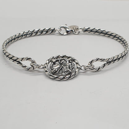 Bracciale Rigido San Francesco di Paola Argento - BR.RG.SF  Amanthia   