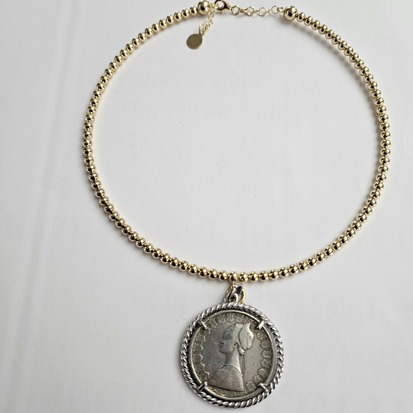 Collana Rigida con moneta d'epoca - CO.RI.500  Amanthia   